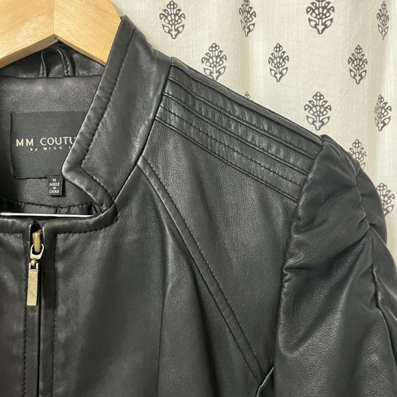 Black Leather Jacket | Genuine Leather - Picture 3 of 8